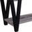 Elegant Rectangular Console Table In Antique Grey And Black Stylish For Primary Living Area