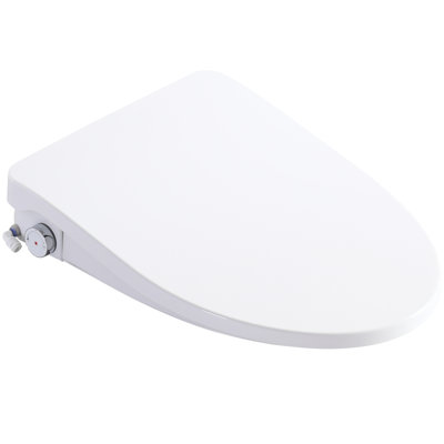 Smart Bidet Toilet Seat With Side Knob, Adjustable Heated Seat, Water Temperature And Adjustment, Automatic Nozzle Cleaning, Night - Multiple Cleaning Modes For Post Female Massage Flexible Position