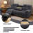 Darkhan Corduroy Recliner Sofa-624329171