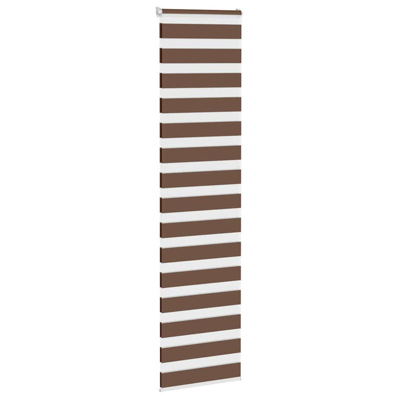 George Oliver Zebra Blind Polyester, Brown, 65cmW x 200cmL