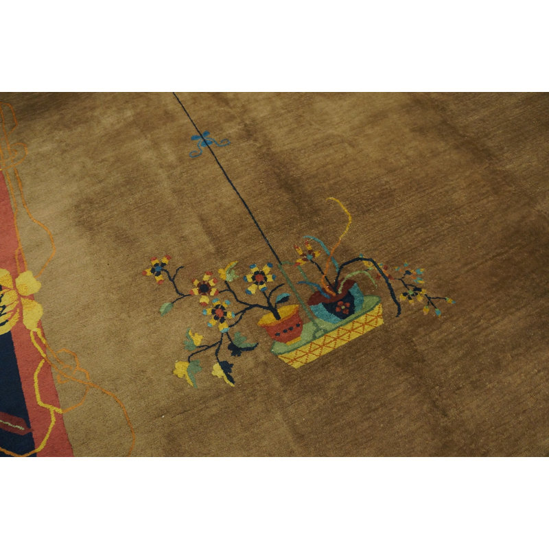Antique Large Hand Knotted Pile Rug