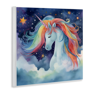 Plaque murale licorne arc-en-ciel, conception par Creative Studio