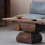 Table basse antique et personnalisée