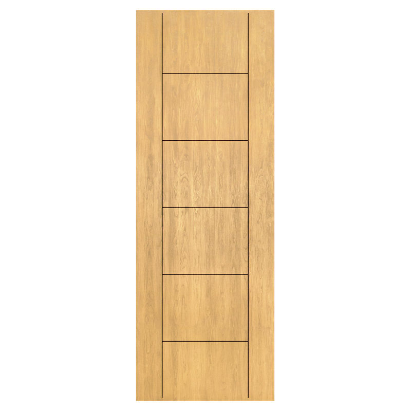 Portes d'entrée pré-montées en fibre de verre Manhattan, Droite / vers l'intérieur, H 96 po x l 42 po x P 1,75 po