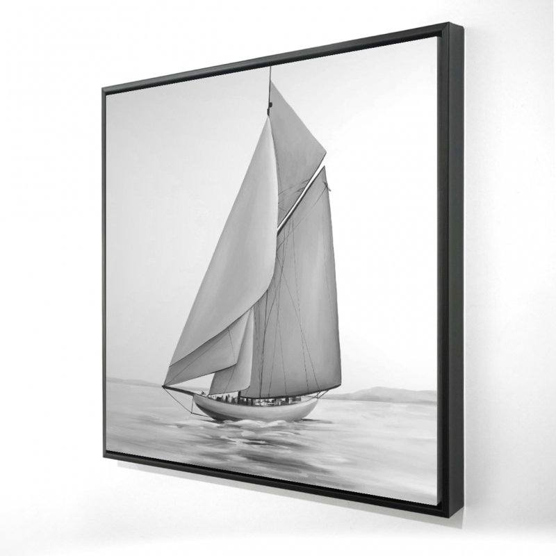 "Bateau à voile rétro" sur toile