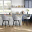 Swivel Upholstered Counter Stool with Metal Frame-1283618943-1283618881