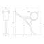 Ensemble complet de quincaillerie et de tubes sous le comptoir pour bar 4 pi-50904976
