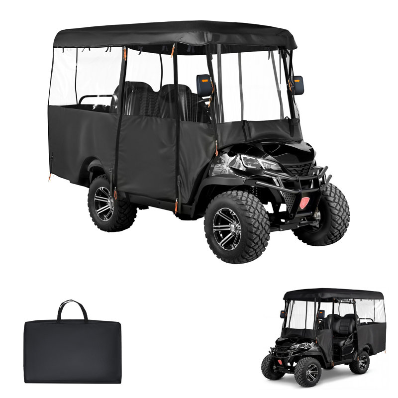 Mildew Resistant Golf Cart Cover By VEVOR, 147.3cm H x 241.3cm W x 129.5cm D