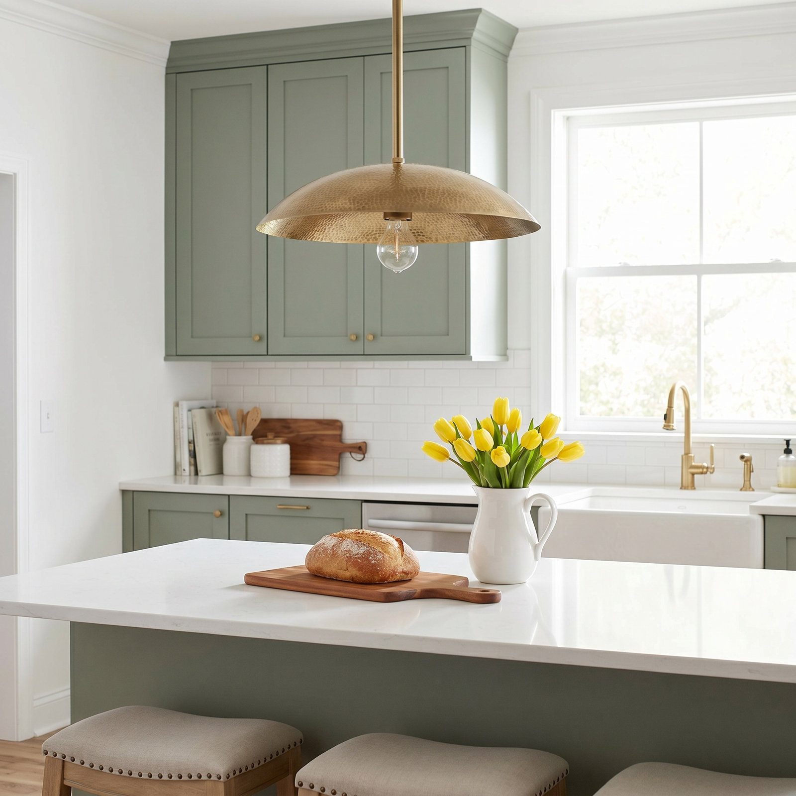 Single Light Metal Dimmable Pendant