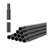 Matte Black Square Steel Stair Balusters, 11-Pack, 44 Inch x 0.5 Inch, Hollow Iron Spindles with Pre-Drilled Holes for Indoor Railing