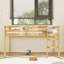Lit mezzanine simple en bois avec échelle et garde-corps de sécurité, conception basse-133281704