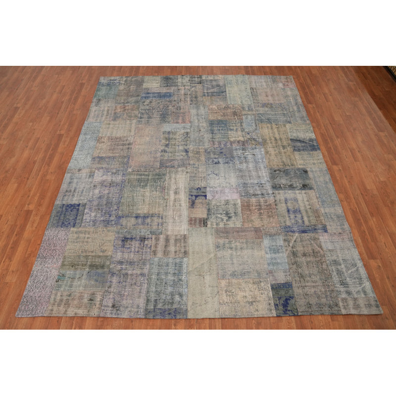 Handmade Patchwork Distressed Area Rug 8x10