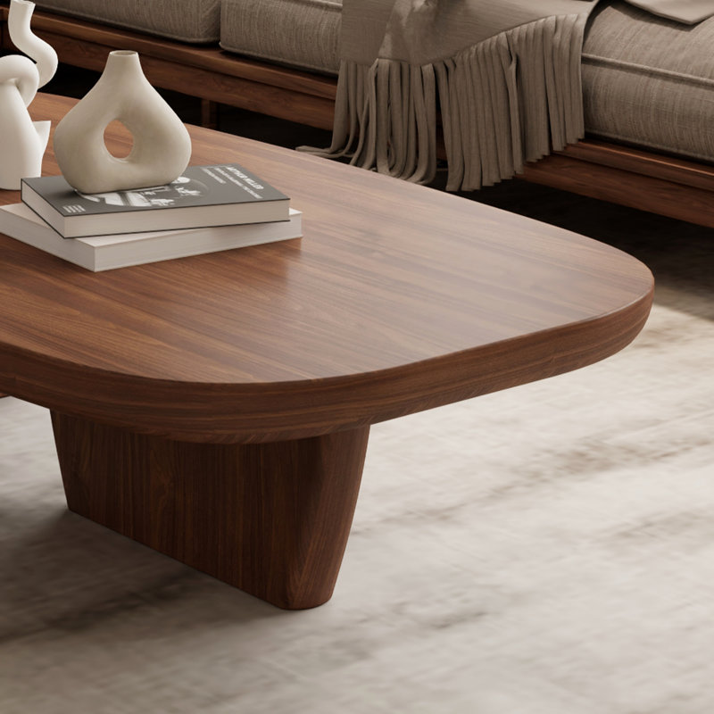 Table basse 51 po Mid Century, Brun
