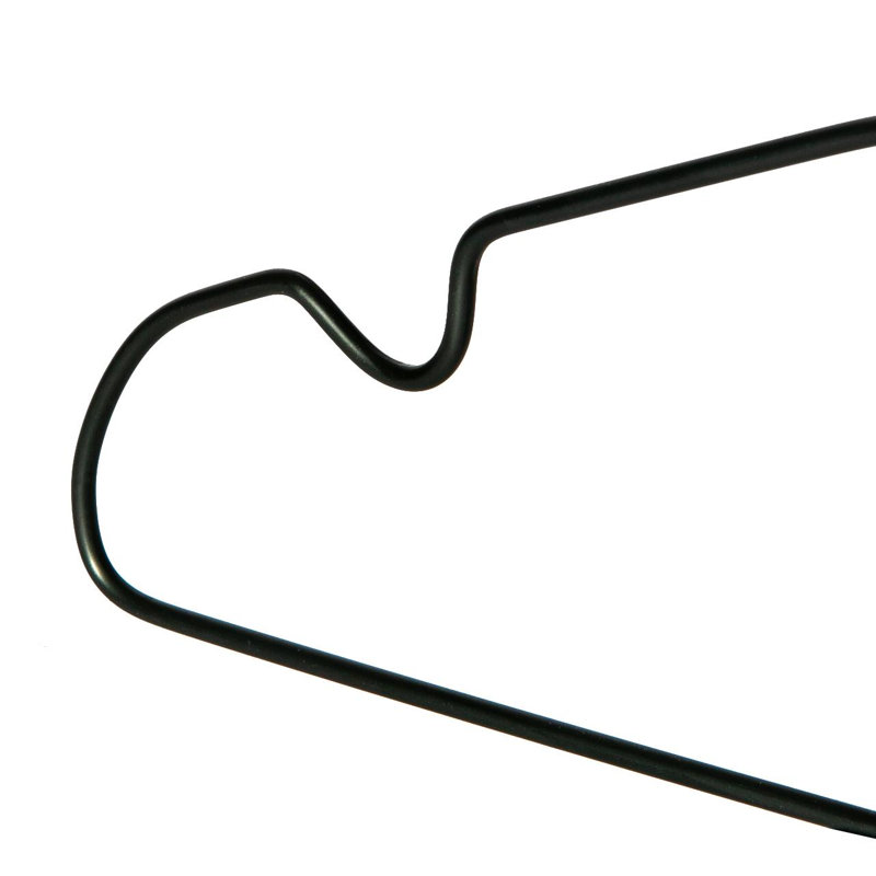 Harbour Housewares - Metallic Children's Coat Hangers, Black