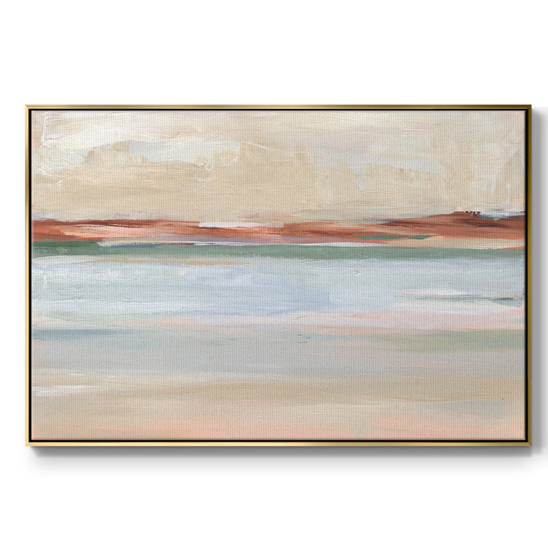 Sienna Horizon II " Sienna Horizon II ", 17" H x 25" W x 2" D, Gold Framed Canvas