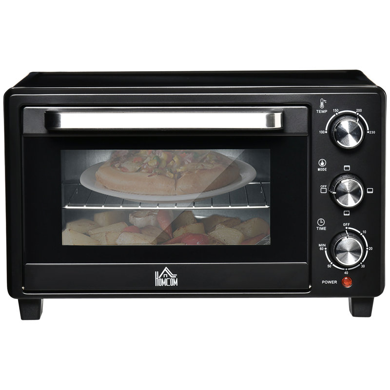 HOMCOM Toaster Oven, Black