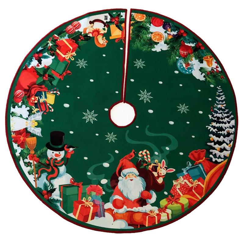 Santa Chimney Tree Skirt, 48" Round