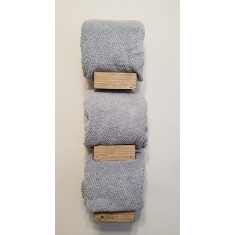 Bethany Wood Towel Rack, 31.5" H x 5" W x 7" D