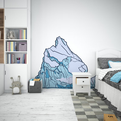 Iceberg Wall Decal, Arctic Inspired Home Decor, Arctic Wonderland Wall Art Decal, Iceberg Wall Sticker, Nursery Vinyl Wall Decor 246LU