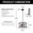 Falito 3 - Light Lantern Pendant