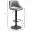 Ensemble de 2 tabourets de bar, tabourets de bar pivotants à hauteur réglable, base ronde en métal lourd et repose-pieds