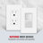 Enerlites Screwless 1-Gang Decorator Wall Plate - White-87232792-87393934