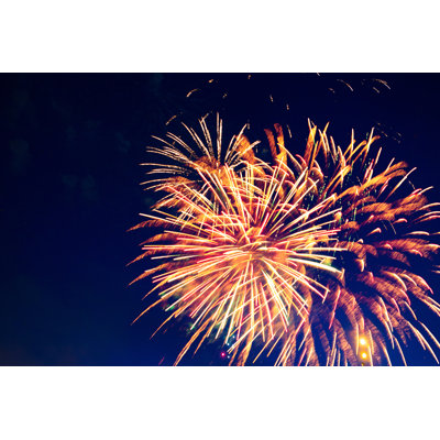 Feu d'artifice par Alekzotoff - impression sur toile tendue