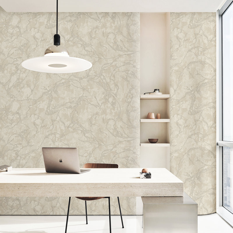 Papier peint texturé marbré Modern Modern, Beige