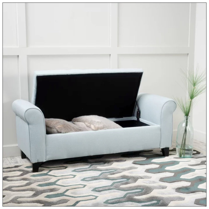 Banc de rangement en tissu Matheos