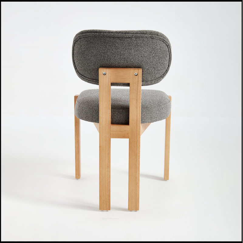 Ensemble de 2 chaises de salle à manger rembourrées en tissu Modern, confortables et élégantes pour la cuisine et la salle à manger