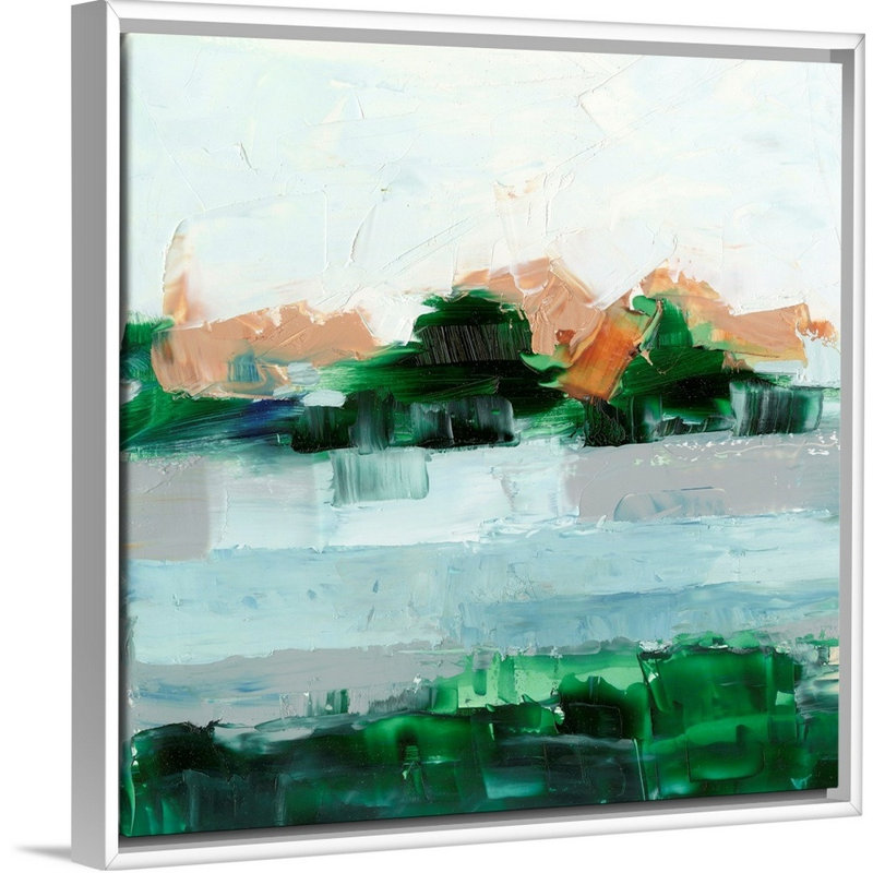«Sienna Sunset II» par Ethan Harper - reproduction d'art, Toile blanche encadrée, H 14 po x l 14 po x P 1,75 po
