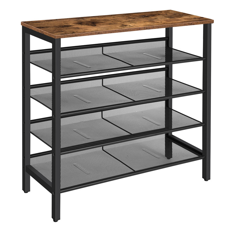 Alheide 5 Tier 20 Pair Shoe Rack, Brown