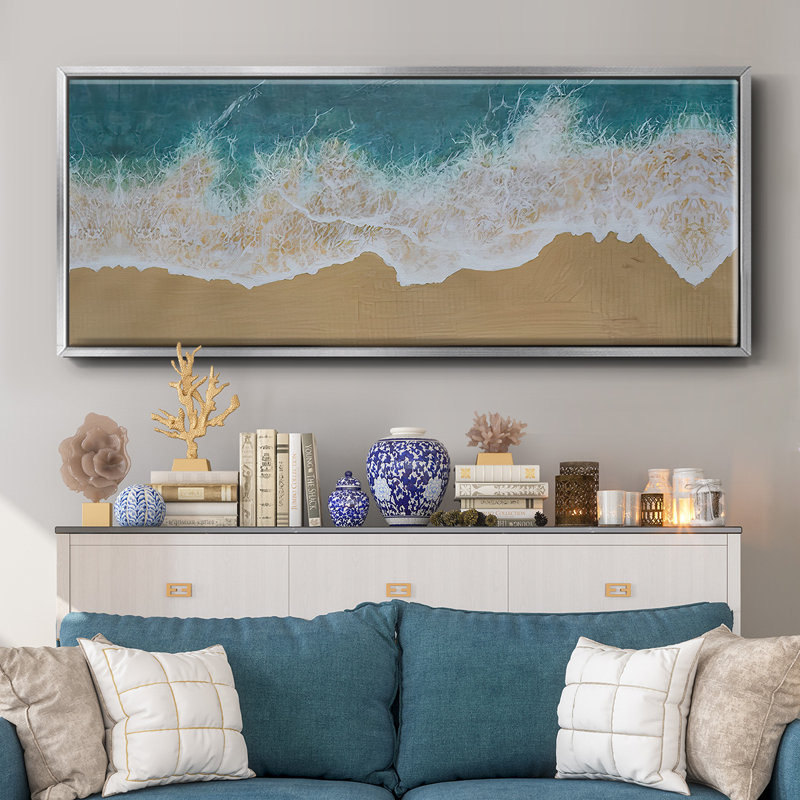 Birdseye Shoreline I - toile encadrée, H 24 po x l 60 po