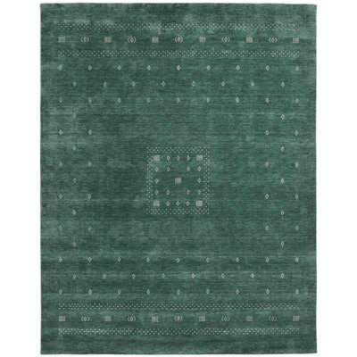 Simi Hand Knotted Cotton/Wool Southwestern Area Rug