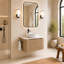 Meuble-lavabo flottant de 30 po avec lavabo vasque et barre à serviettes intégrée-133258109-133258105
