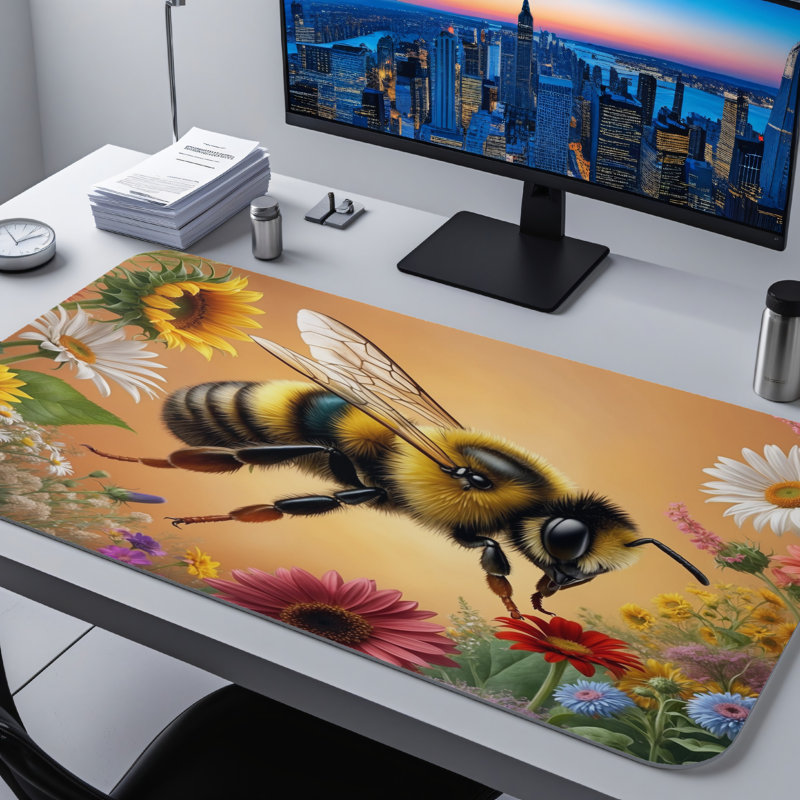 Polyester Desk Pad, 31.5x15.5