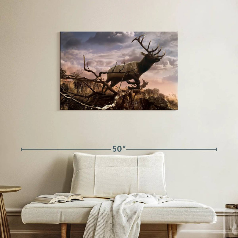 Brampt Elk Adventure, 24" H x 36" W