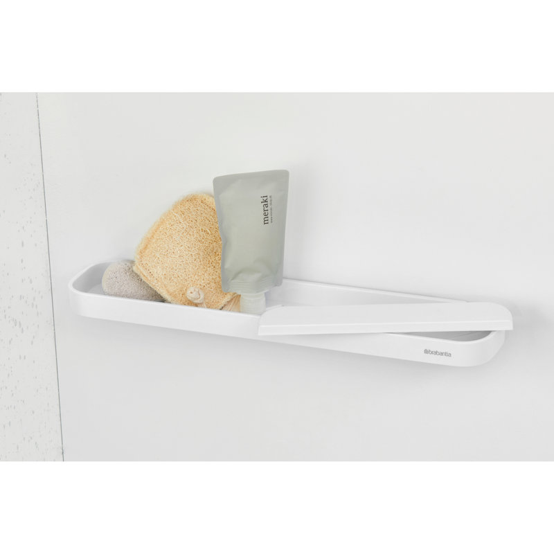Brabantia MindSet Shower Shelf with Squeegee, White
