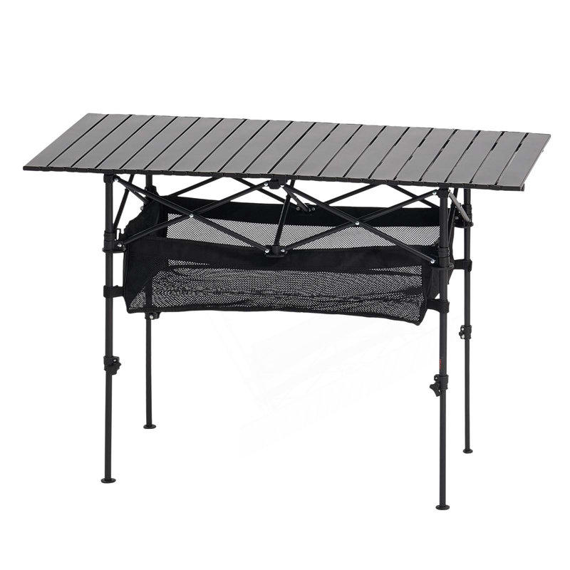 Table de camping pliante en aluminium