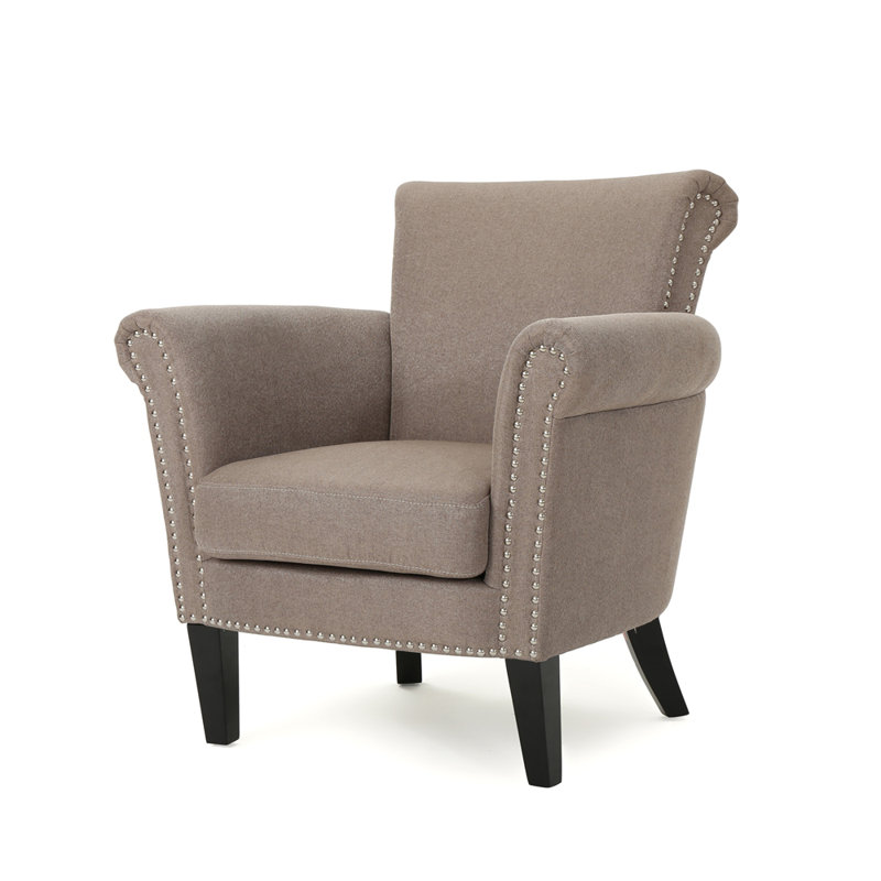 Fauteuil club moderne, Café clair