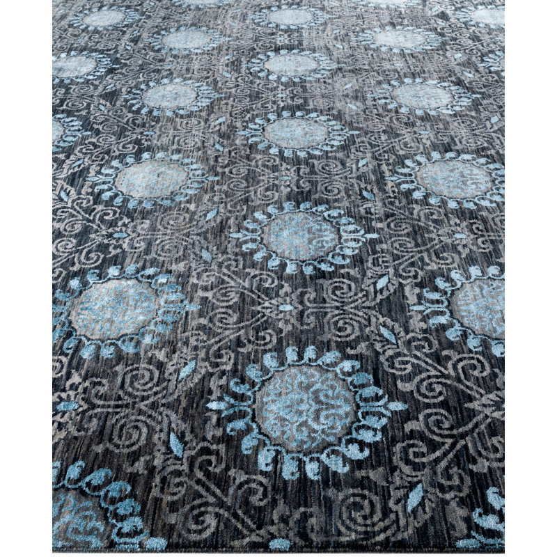 Overdyed One-of-a-Kind 9' 3" X 11' 10" Hand Knotted Area Rug