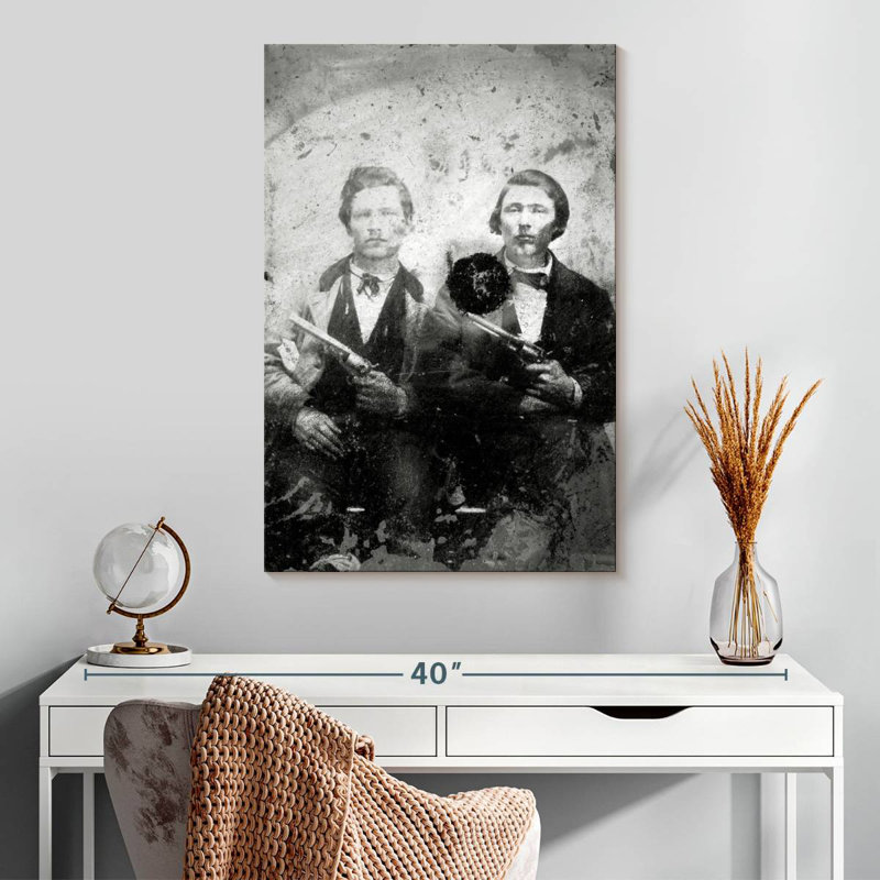 Jesse et Frank James 1866-76, H 30 po x l 20 po