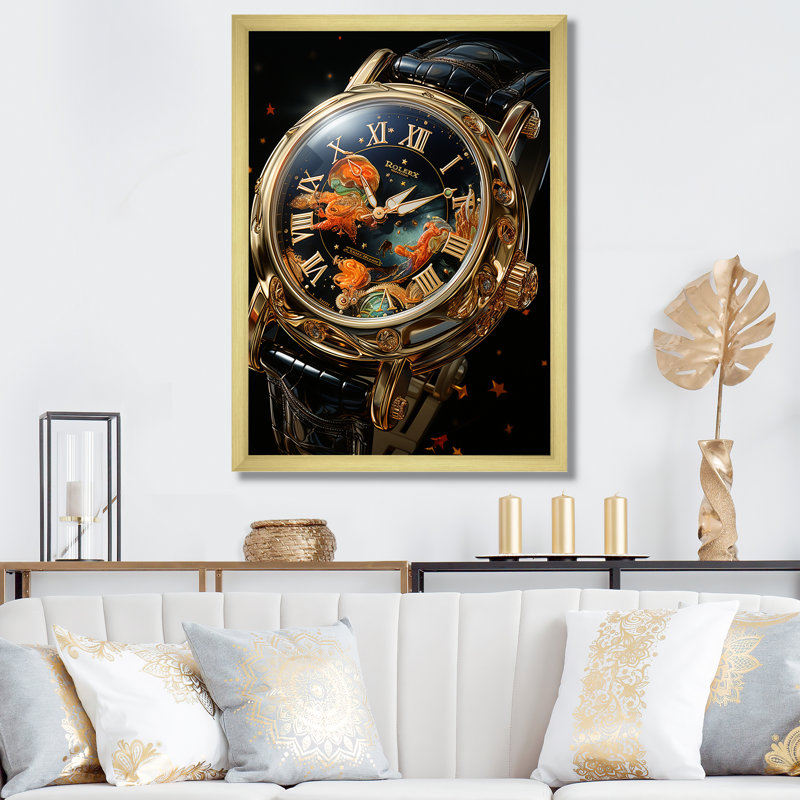 Impression sur toile Fashion, H 40 po x l 30 po x P 1,5 po, Encadrement doré