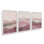 Ensemble de 3 brumines rose Fluorite