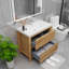 Meuble-lavabo simple 35,5 po avec plateau en acrylique Rosner-2145215222