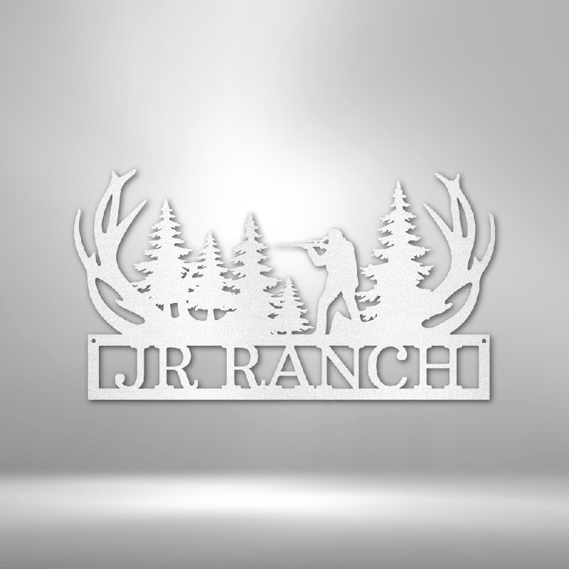 Décoration murale en acier personnalisée, H 17 po x l 17,5 po x P 0,5 po, Oui, Blanc