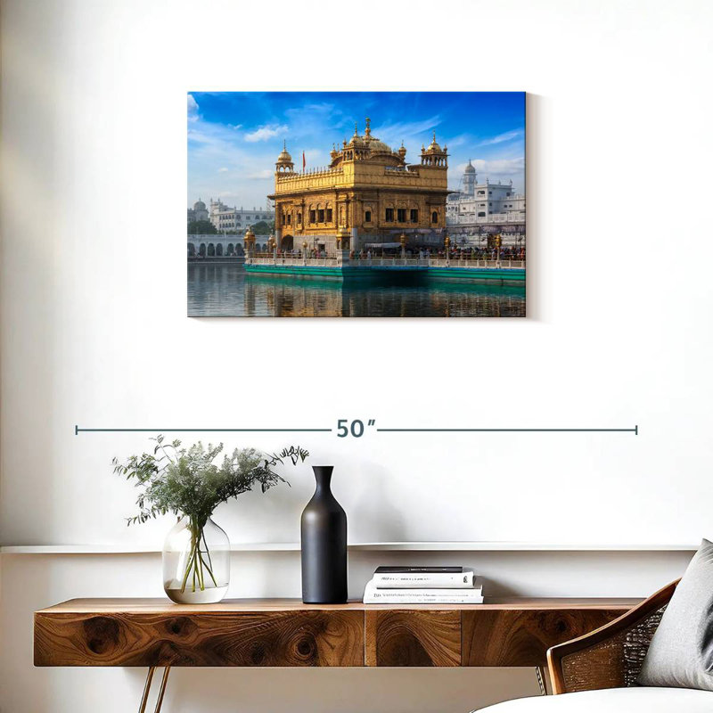 Lilie India's Golden Temple, H 20 po x l 30 po