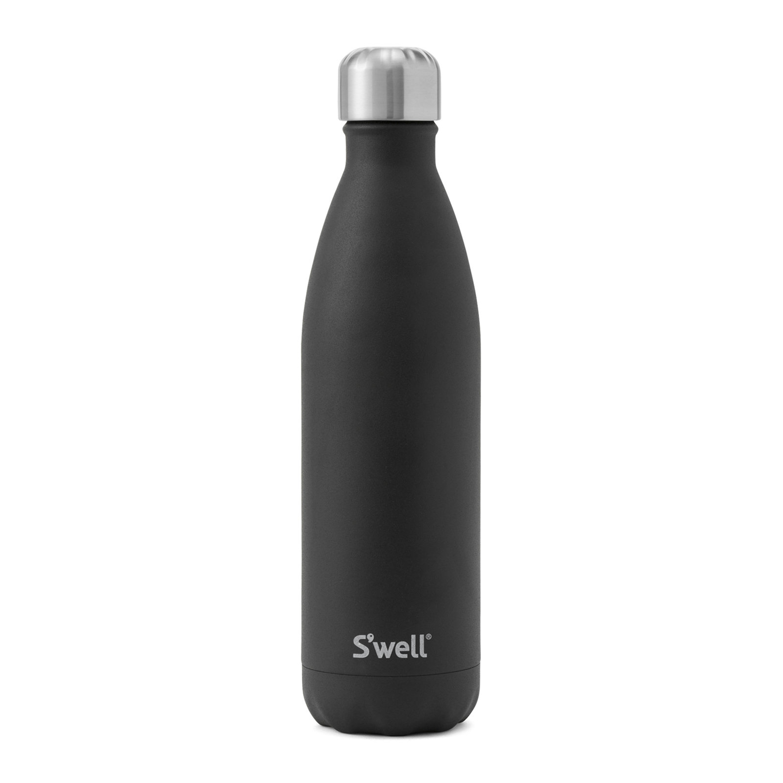 S'well Stainless Steel Triple-Layered Vacuum-Insulated Water Bottle, Onyx, 25.oz