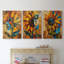 Floral Study Series CLX III - Ensemble de toiles tendues avec châssis Premium - Prêt à être accroché-1147265702