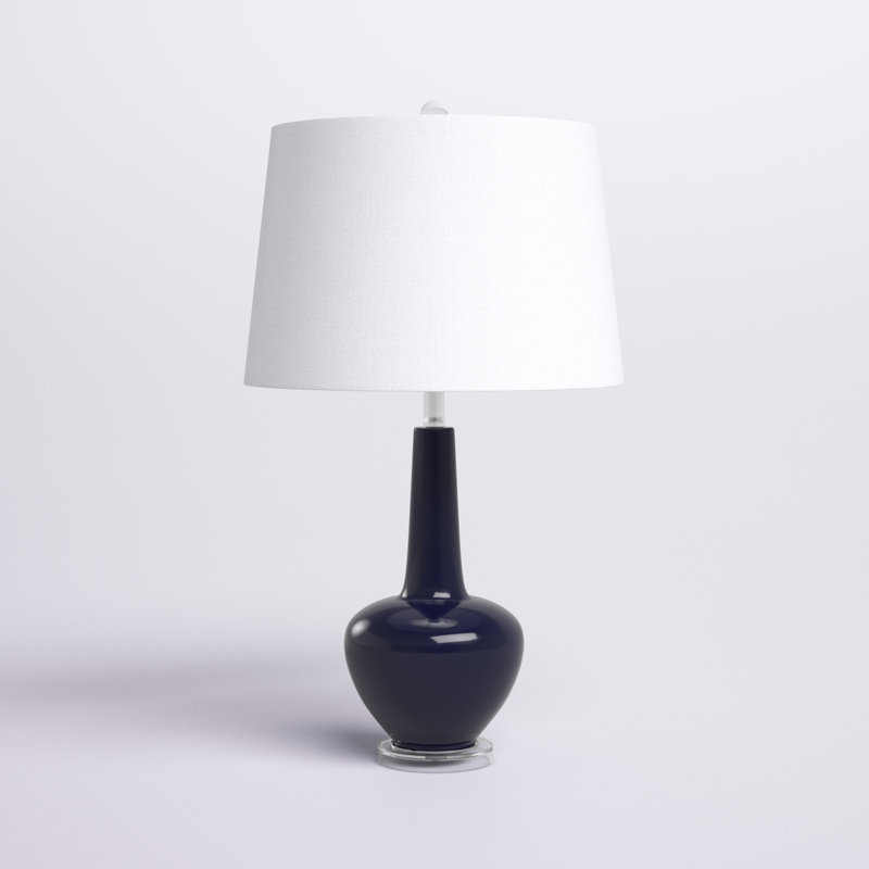 Lampe de table bleue 28 po Riley